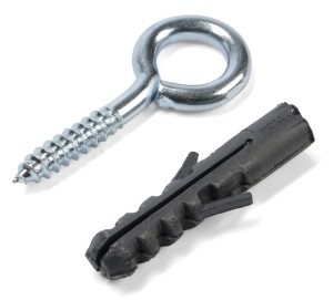 5x70mm WKRĘT OCZKOWY Z KOŁKIEM KOŁEK GWINT HAK OCYNK 2 szt