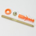 M6x80mm ŚRUBA DWUGWINTOWA Z KOŁKIEM I NAKRĘTKĄ WKRĘT SZPILKA 4szt