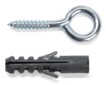 2,5x28mm WKRĘT OCZKOWY Z KOŁKIEM KOŁEK GWINT HAK OCYNK 12 szt