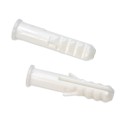 10x50mm KOŁKI UNIWERSALNE NYLONOWE ROZPOROWY BIAŁE 24szt