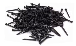 13x1mm GWOŹDZIE MAŁE GWOŹDZIKI STALOWE CZARNE 130szt