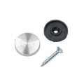 4 SZT MOCOWANIE LUSTRA SZKŁA TABLICZKI WKRĘTY ZAŚLEPKI 30 MM STAL INOX