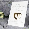 Prezent na chrzest święty PAMIĄTKA CHRZTU ŚWIĘTEGO personalizowany STOPY