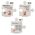 DUŻY SZKLANY  PUZZEL PREZENT NA WALENTYNKI DLA NIEJ DZIEWCZYNY ŻONY
