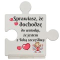 DUŻY SZKLANY PUZZEL ŚMIESZNY PREZENT NA WALENTYNKI DLA NIEJ DZIEWCZYNY
