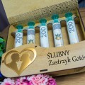 Pudełko na PIENIĄDZE ZASTRZYK GOTÓWKI Prezent Ślubny Życzenia