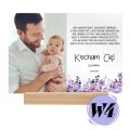 PREZENT NA DZIEŃ TATY RAMKA NA SZKLE ZE ZDJĘCIEM Pierwszy Raz Tata Ojca