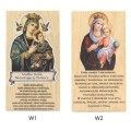 ELEGANCKI ZESTAW KOLĘDOWY Z IKONĄ Krzyż z Jezusem Jasne Drewno Kropidło
