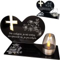 SOLARNY ZNICZ Led Statuetka NA CMENTARZ GRÓB DUŻA Lampka Led z Grawerem