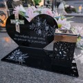 SOLARNY ZNICZ Led Statuetka NA CMENTARZ GRÓB DUŻA Lampka Led z Grawerem