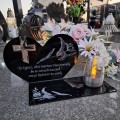 SOLARNY ZNICZ Led Statuetka NA CMENTARZ GRÓB DUŻA Lampka Led z Grawerem