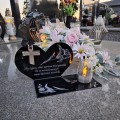 SOLARNY ZNICZ Led Statuetka NA CMENTARZ GRÓB DUŻA Lampka Led z Grawerem