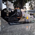 SOLARNY ZNICZ Led Statuetka NA CMENTARZ GRÓB DUŻA Lampka Led z Grawerem