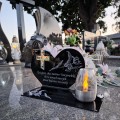 SOLARNY ZNICZ Led Statuetka NA CMENTARZ GRÓB DUŻA Lampka Led z Grawerem