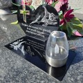 SOLARNY ZNICZ Led Statuetka NA CMENTARZ GRÓB DUŻA Lampka Led z Grawerem