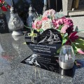 SOLARNY ZNICZ Led Statuetka NA CMENTARZ GRÓB DUŻA Lampka Led z Grawerem