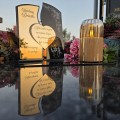 WIECZNY ZNICZ SOLARNY Statuetka dla Dziadka na Grób Wszystkich Świętych LED