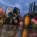 WIECZNY ZNICZ SOLARNY Statuetka dla BABCI na Grób Wszystkich Świętych LED