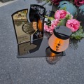 WIECZNY ZNICZ SOLARNY Statuetka dla DZIADKÓW na Grób Wszystkich Świętych LED
