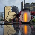 WIECZNY ZNICZ SOLARNY Statuetka dla DZIADKA na Grób Wszystkich Świętych LED
