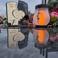 WIECZNY ZNICZ SOLARNY Statuetka dla MAMY na Grób Wszystkich Świętych LED