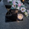 SOLARNY ZNICZ Led Statuetka NA CMENTARZ GRÓB DUŻA Lampka Led z Grawerem
