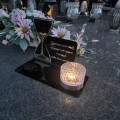 SOLARNY ZNICZ Led Statuetka NA CMENTARZ GRÓB DUŻA Lampka Led z Grawerem