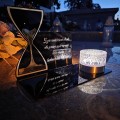 SOLARNY ZNICZ Led Statuetka NA CMENTARZ GRÓB DUŻA Lampka Led z Grawerem