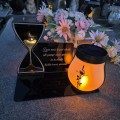 SOLARNY ZNICZ Led Statuetka NA CMENTARZ GRÓB DUŻA Lampka Led z Grawerem