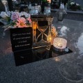 SOLARNY ZNICZ Led Statuetka NA CMENTARZ GRÓB DUŻA Lampka Led z Grawerem