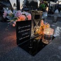 SOLARNY ZNICZ Led Statuetka NA CMENTARZ GRÓB DUŻA Lampka Led z Grawerem