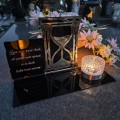 SOLARNY ZNICZ Led Statuetka NA CMENTARZ GRÓB DUŻA Lampka Led z Grawerem