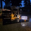SOLARNY ZNICZ Led Statuetka NA CMENTARZ GRÓB DUŻA Lampka Led z Grawerem