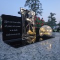 SOLARNY ZNICZ Led Statuetka NA CMENTARZ GRÓB DUŻA Lampka Led z Grawerem
