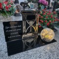 SOLARNY ZNICZ Led Statuetka NA CMENTARZ GRÓB DUŻA Lampka Led z Grawerem