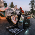 WIECZNY ZNICZ SOLARNY LED Ze Zdjęciem Cmentarz dla Mamy Taty Babci Dziadka
