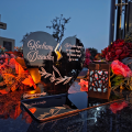 ZNICZ SOLARNY DLA DZIADKA LED NA GRÓB CMENTARZ SERCE LAMPKA NOWOSCI ZŁOTY