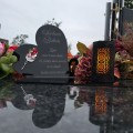WIECZNY ZNICZ SOLARNY Statuetka dla BABCI na Grób Wszystkich Świętych LED