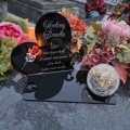 WIECZNY ZNICZ SOLARNY Statuetka dla DZIADKA na Grób Wszystkich Świętych LED
