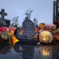WIECZNY ZNICZ SOLARNY Statuetka dla MĘŻA na Grób Wszystkich Świętych LED
