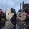 WIECZNY ZNICZ SOLARNY Statuetka dla DZIADKÓW na Grób Wszystkich Świętych