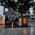 WIECZNY ZNICZ SOLARNY Statuetka dla BABCI na Grób Wszystkich Świętych LED