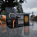 WIECZNY ZNICZ SOLARNY Statuetka dla BABCI na Grób Wszystkich Świętych LED