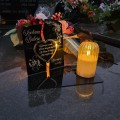 WIECZNY ZNICZ SOLARNY Statuetka dla BABCI na Grób Wszystkich Świętych LED