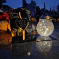 WIECZNY ZNICZ SOLARNY Statuetka dla DZIADKA na Grób Wszystkich Świętych LED