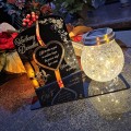WIECZNY ZNICZ SOLARNY Statuetka dla DZIADKA na Grób Wszystkich Świętych LED