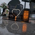 WIECZNY ZNICZ SOLARNY Statuetka dla DZIADKA na Grób Wszystkich Świętych LED
