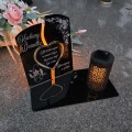 WIECZNY ZNICZ SOLARNY Statuetka dla DZIADKA na Grób Wszystkich Świętych LED