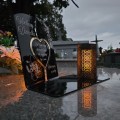 WIECZNY ZNICZ SOLARNY Statuetka dla DZIADKA na Grób Wszystkich Świętych LED