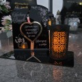 WIECZNY ZNICZ SOLARNY Statuetka dla DZIADKA na Grób Wszystkich Świętych LED